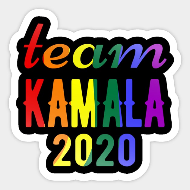 Kamala Harris for Vice President Team Kamala 2020 Vote Pro LGBT Rights Sticker by OriginalGiftsIdeas